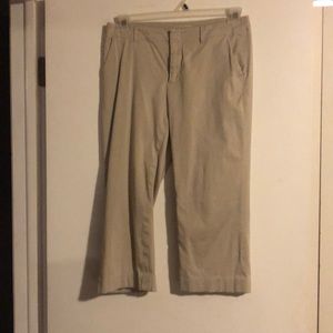 Khaki capris